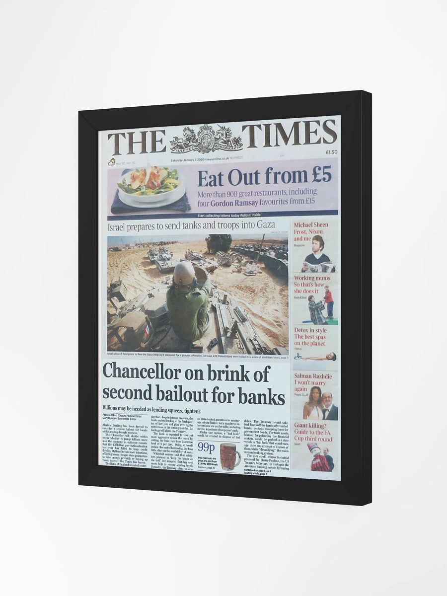 THE TIMES: Chancellor on brink of second bailout for banks product image (3)