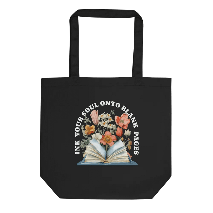 Ink Your Soul Floral Organic Tote Bag product image (2)