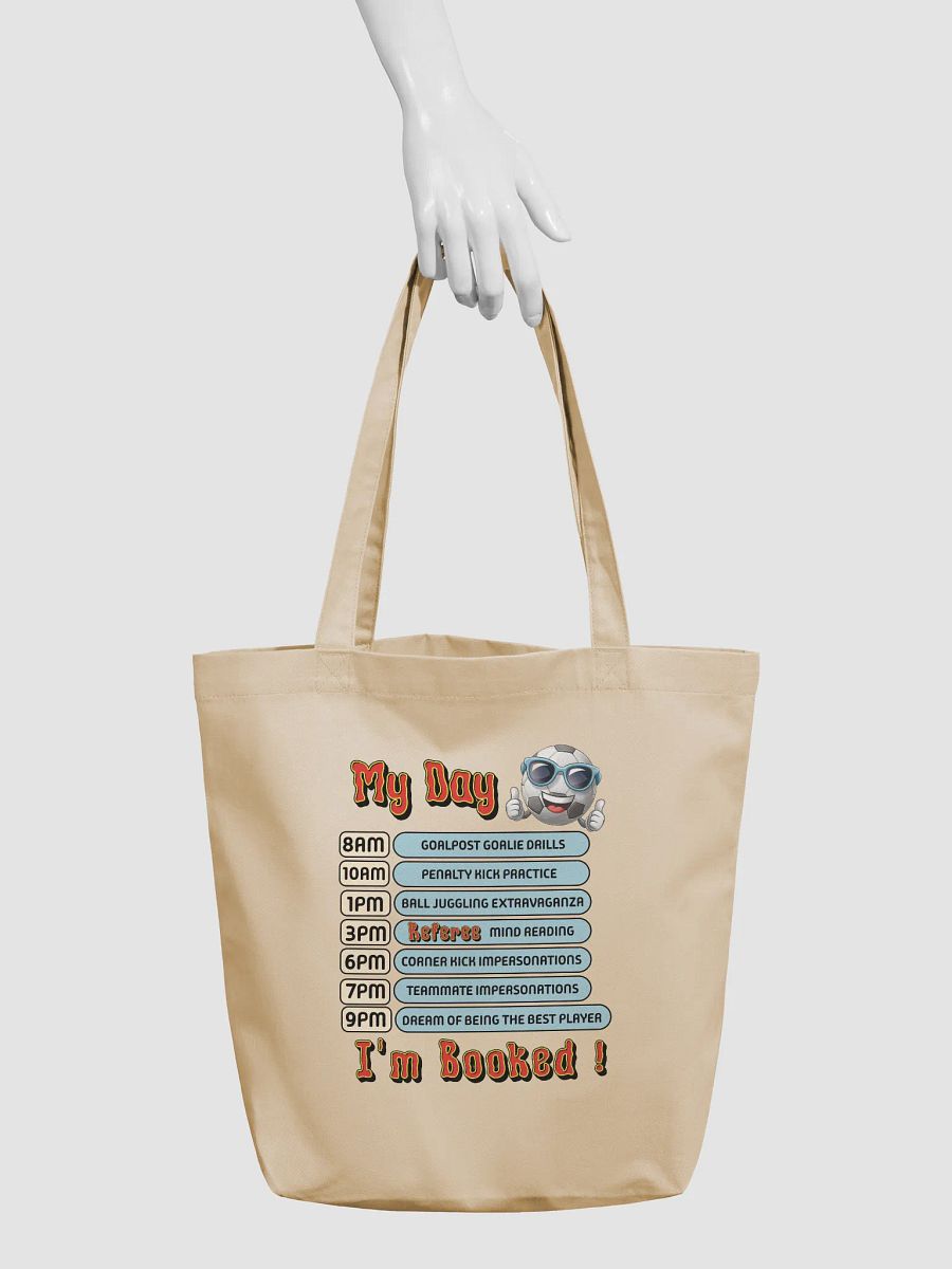 My Day Soccer Ball Schedule Eco Tote product image (6)