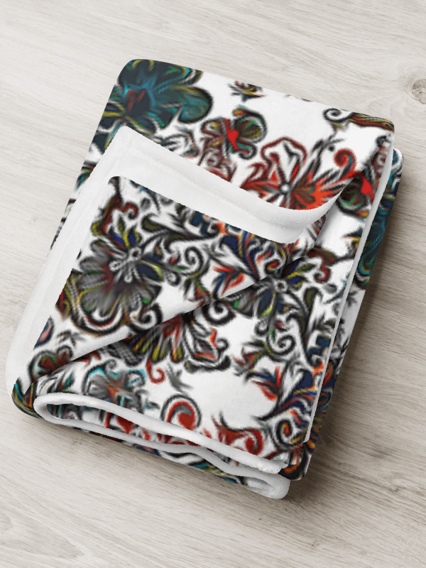Mysterious Flowers | Throw Blanket product image (5)