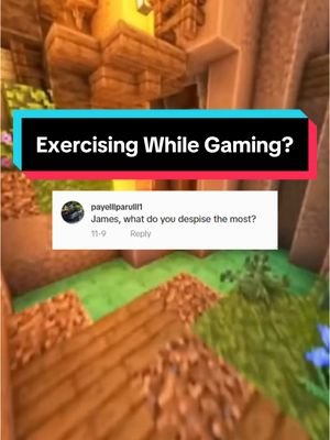 Gaming And Exercise Does Not Work Well At All! #gaming #gamingontiktok #minecraft #skit #fyp 