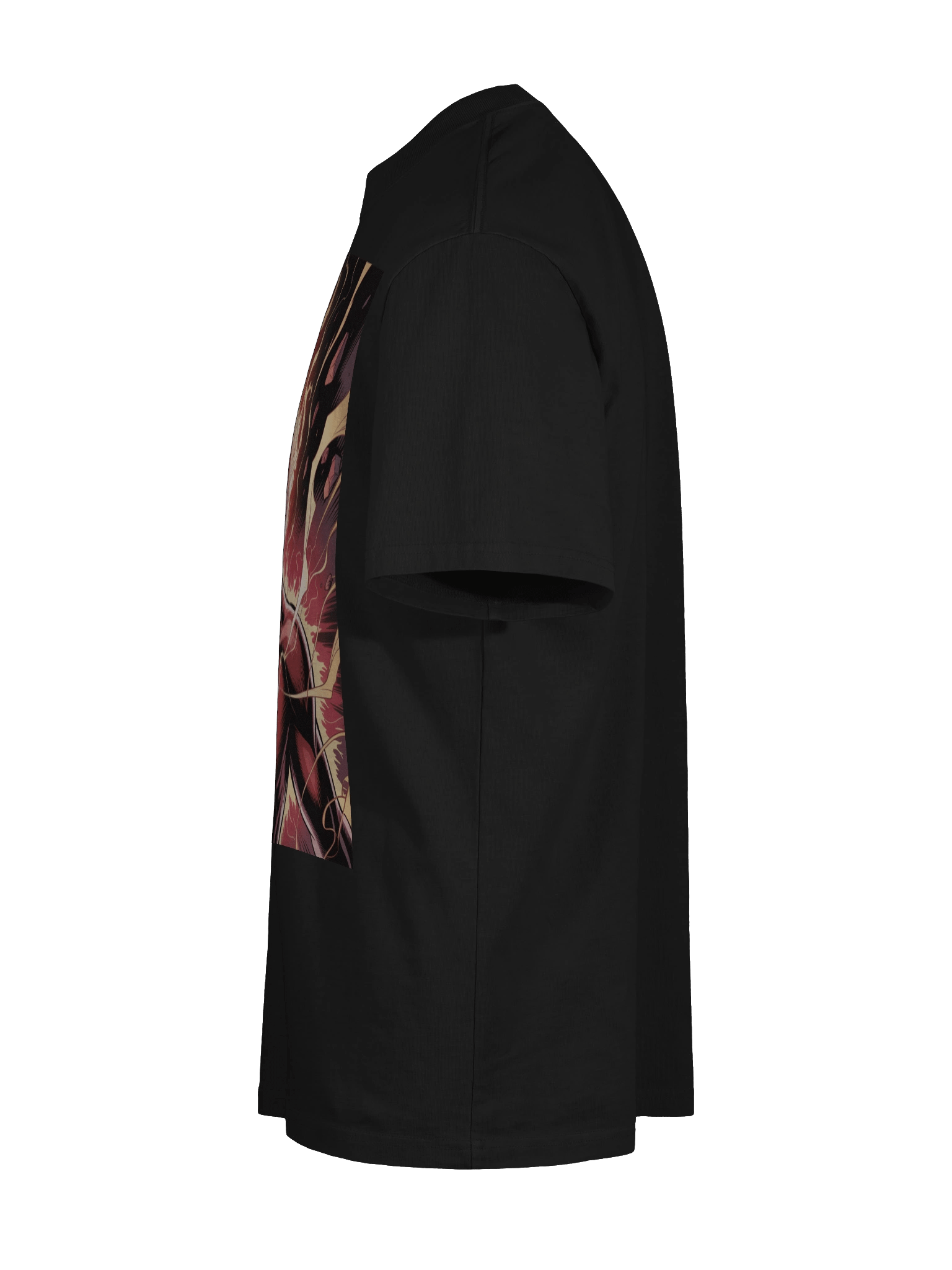 Dark Phoenix Flame Fury Oversized Faded T-Shirt – Cosmic Wing Eclipse product image (10)