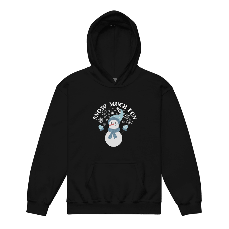 Snow Much Fun Snowman Youth Winter Hoodie product image (1)