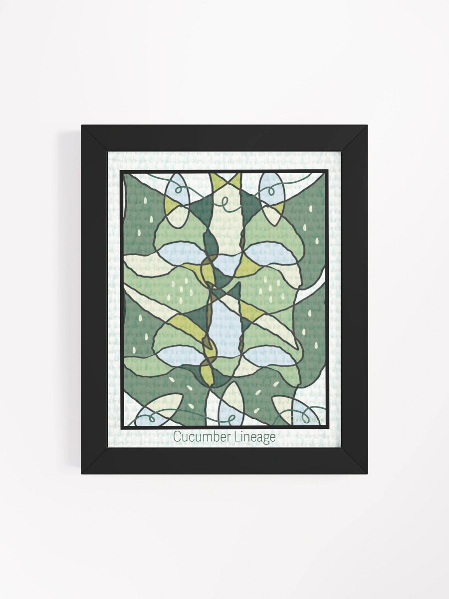 Cucumber Lineage – Framed Symmetrical Art Print product image (4)