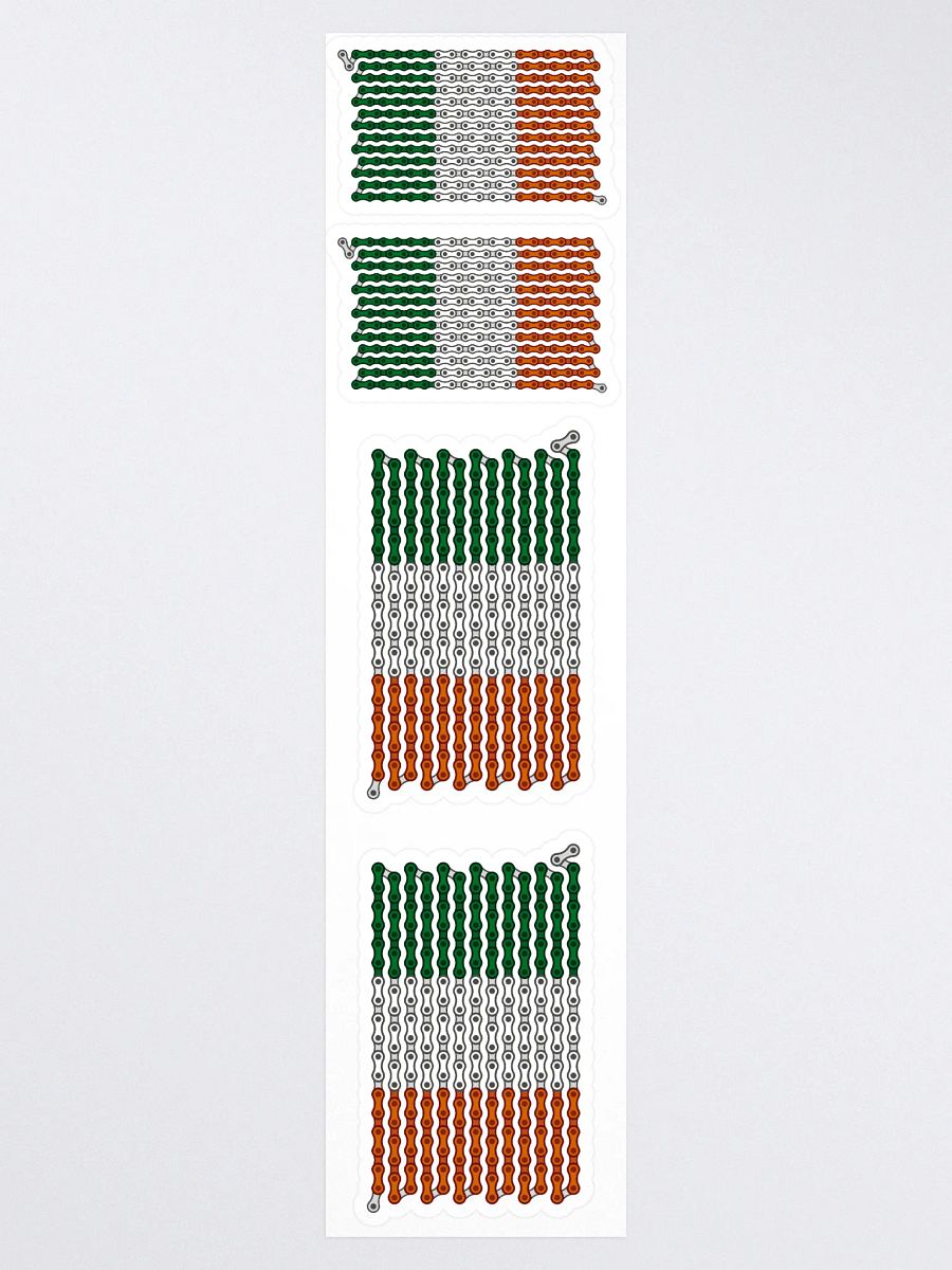 Ireland Bike Chain Flag Stickers, Mixed Size 4 Pack product image (3)