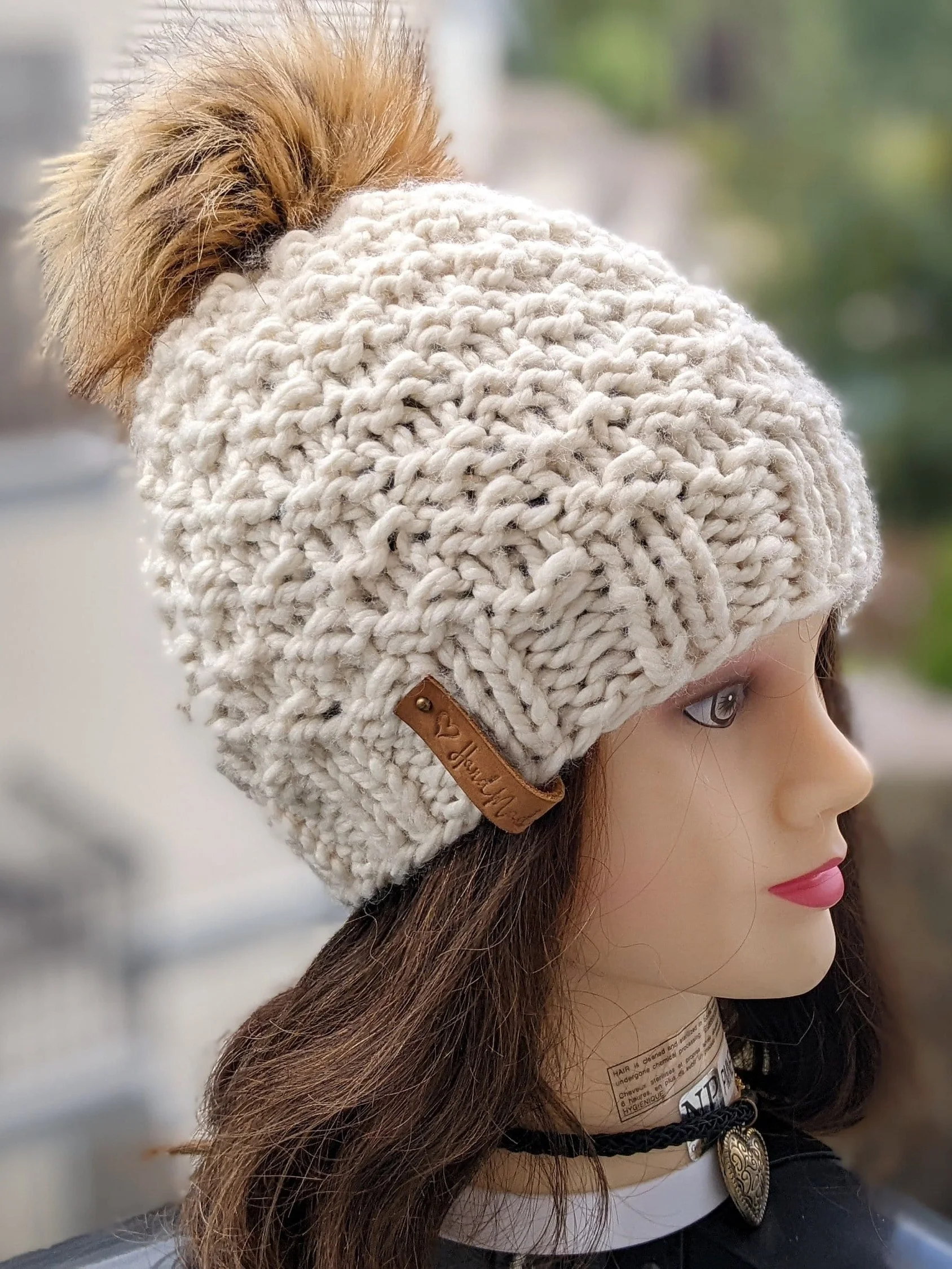 Frosty Chunky Hat Knitting Pattern product image (1)