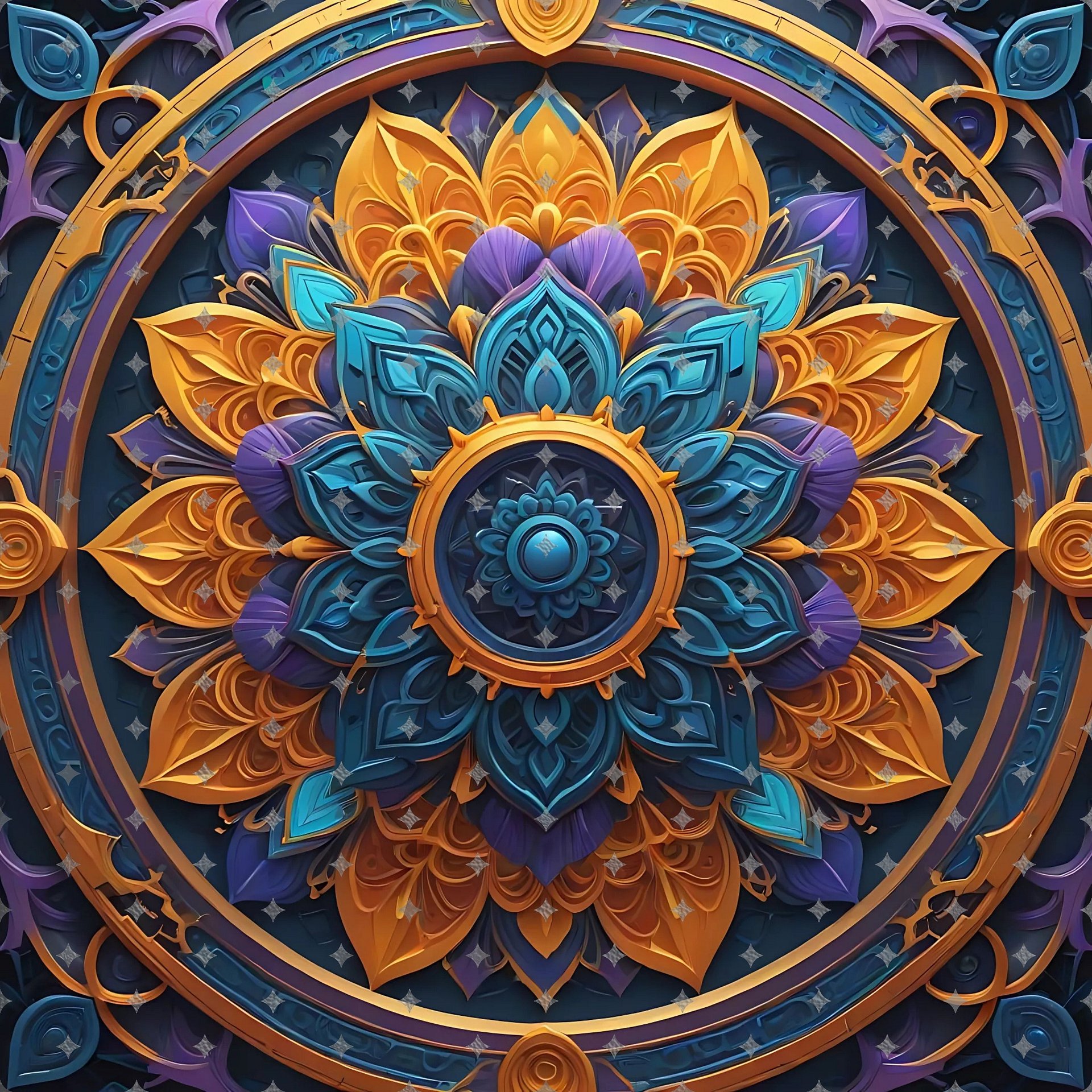 Flower Royale Wind Spinner Design PNG product image (2)