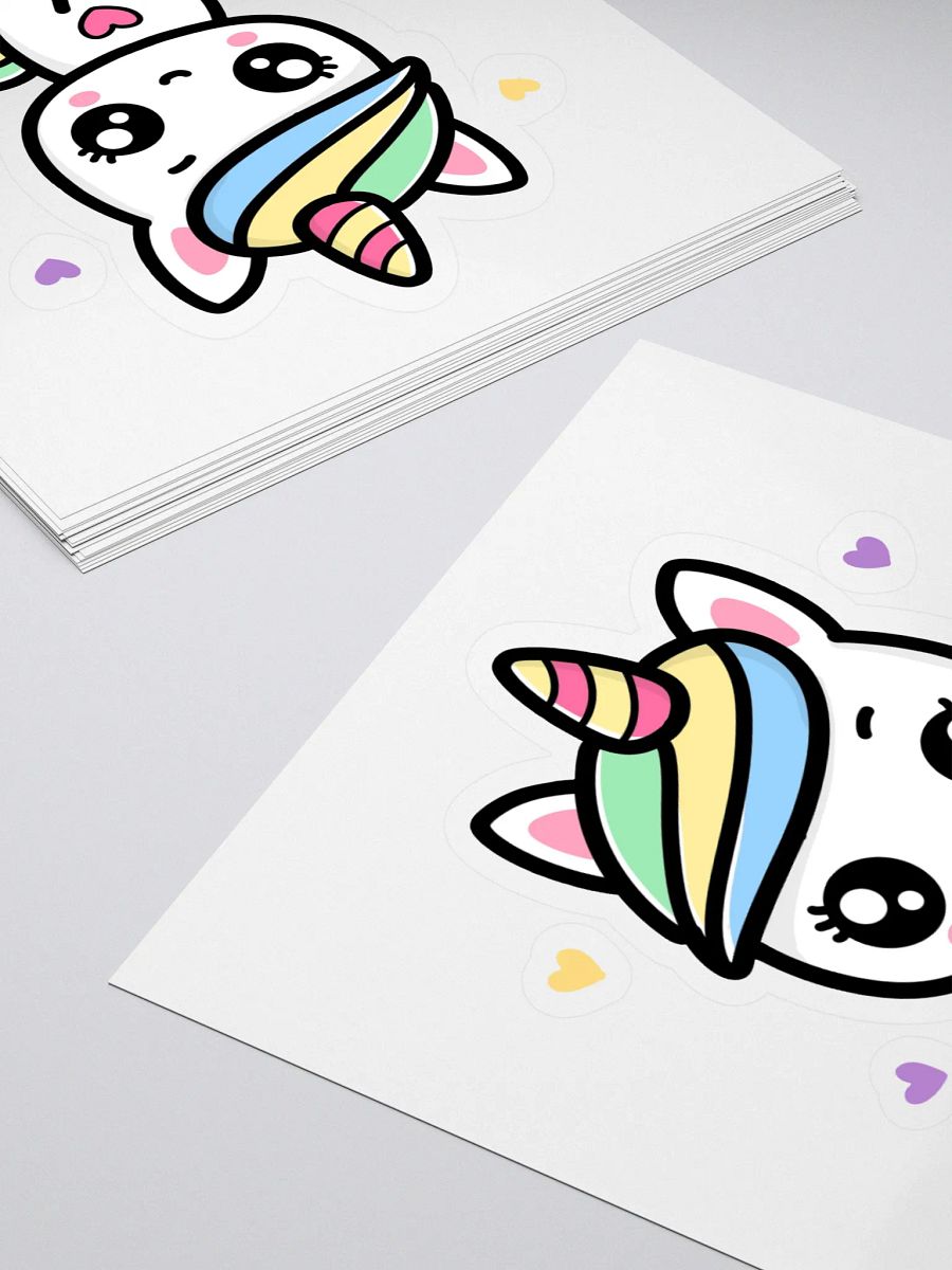 Rainbow Unicorn Kiss Cut Stickers product image (2)