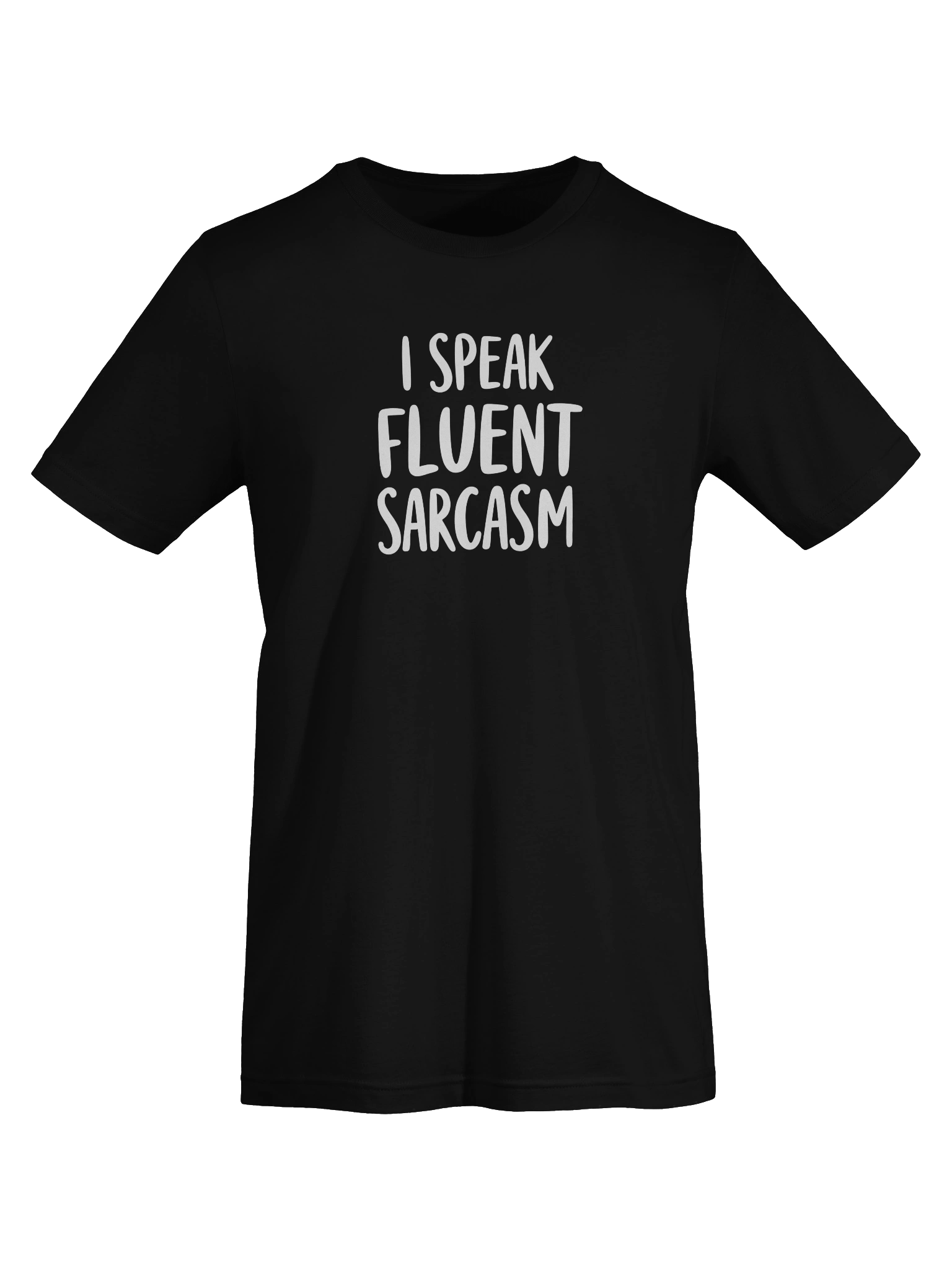 I Speak Fluent Sarcasm Funny T-Shirt - Sarcastic Humor Tee - Bella Canvas 3001 Unisex Shirt product image (69)