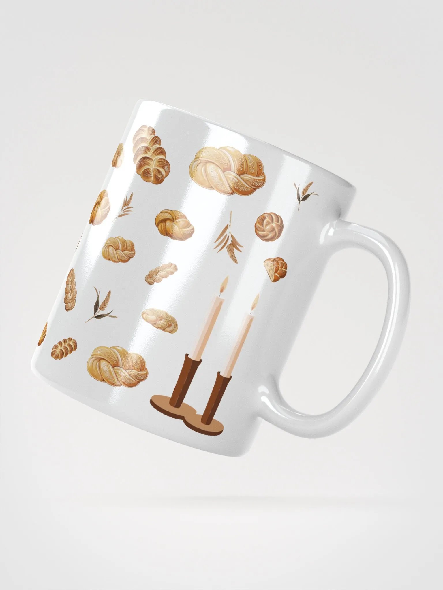 Pass the Challah White Mug product image (4)