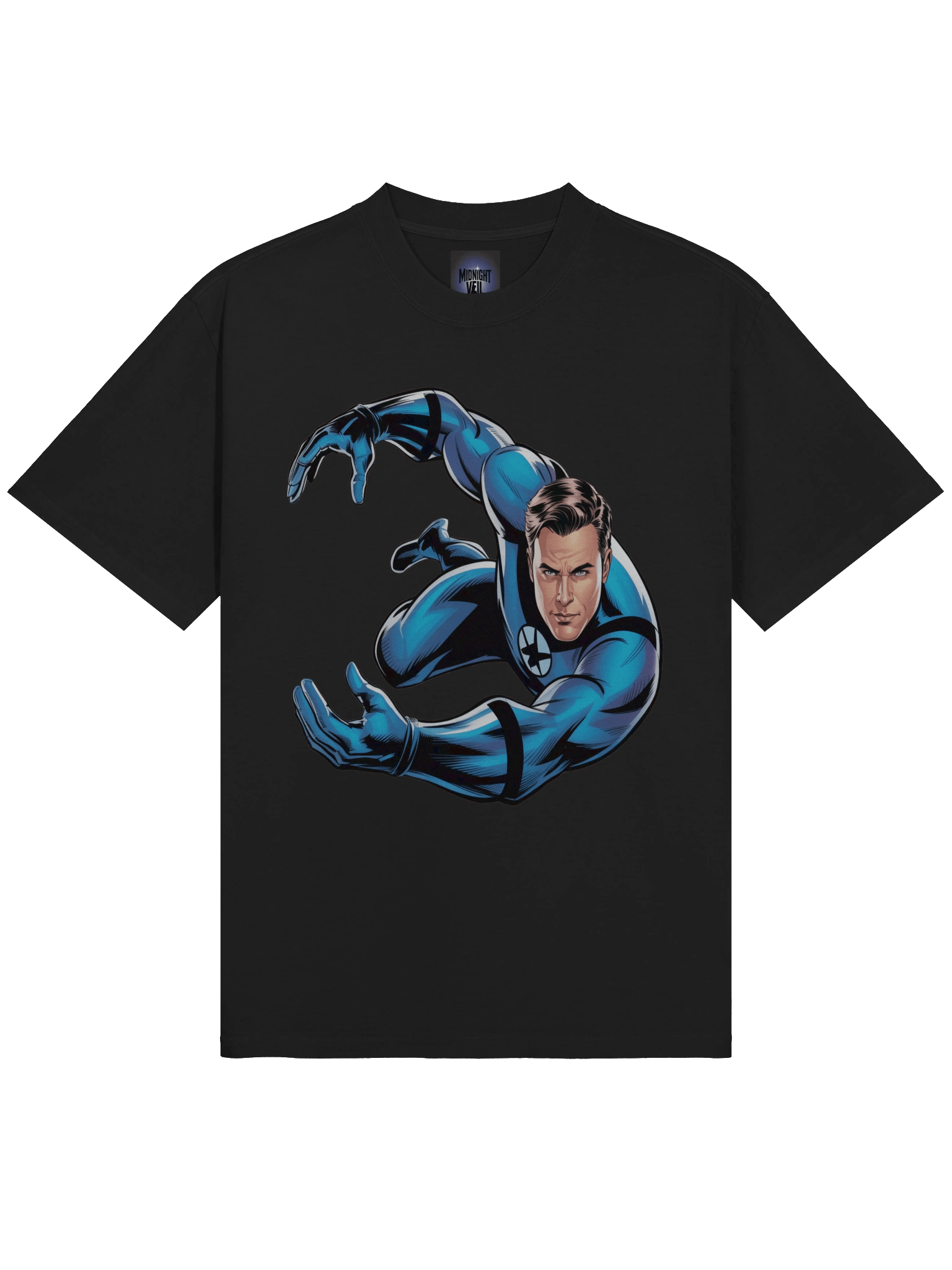 Mister Fantastic Dynamic Flex Oversized Faded T-Shirt – Azure Limb Labyrinth product image (5)