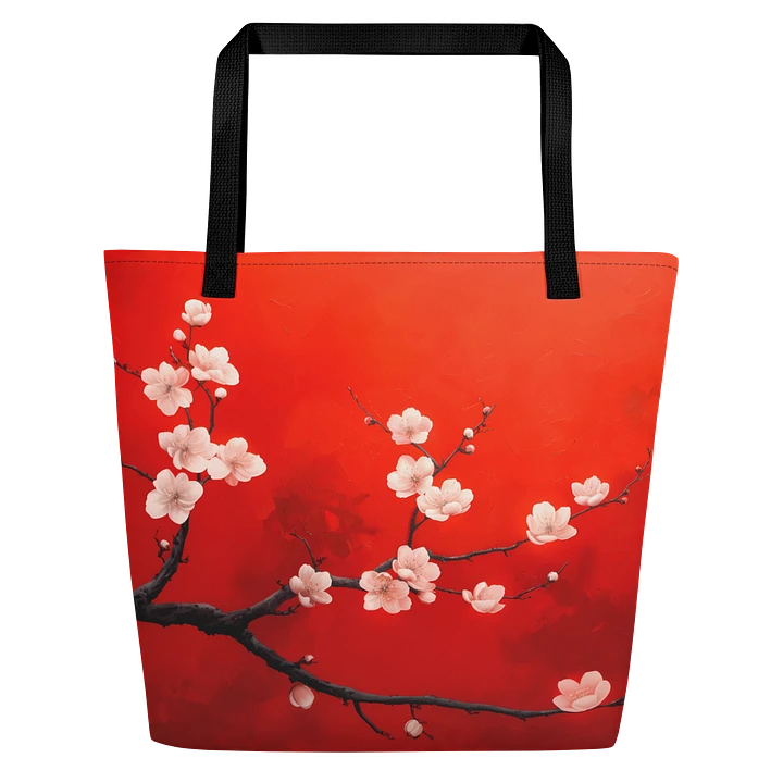 Tote Bag: Vibrant Flowers Cherry Blossoms in Spring Japanese Art Style Design product image (1)