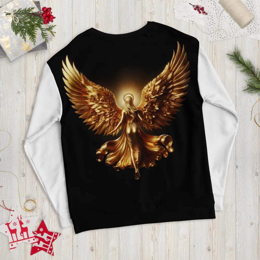 A Golden Angel and Cross - Unisex Sweatshirt #7 product image (9)