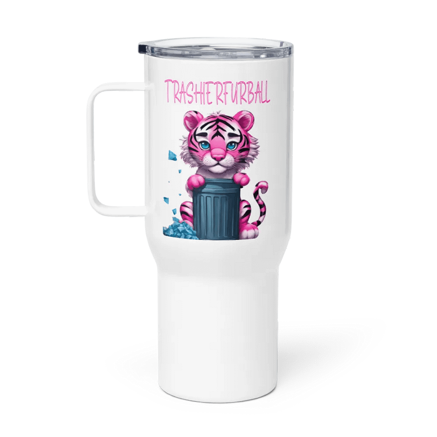 Trashier Furball Tiger Travel Mug product image (1)