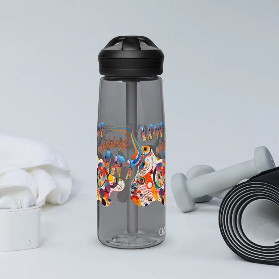 Camelback water bottle kadinsky inspired colorful design for the artist. 'Love creating Art'  Perfect gift for mom, dad, son, daughter colleague, friend who loves arty things product image (11)