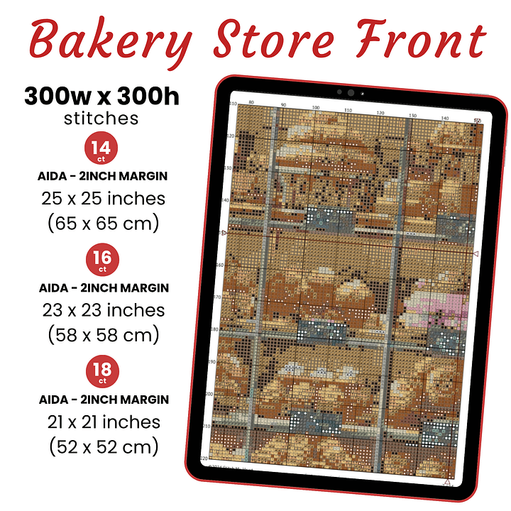 Bakery Store Cross Stitch Pattern product image (2)
