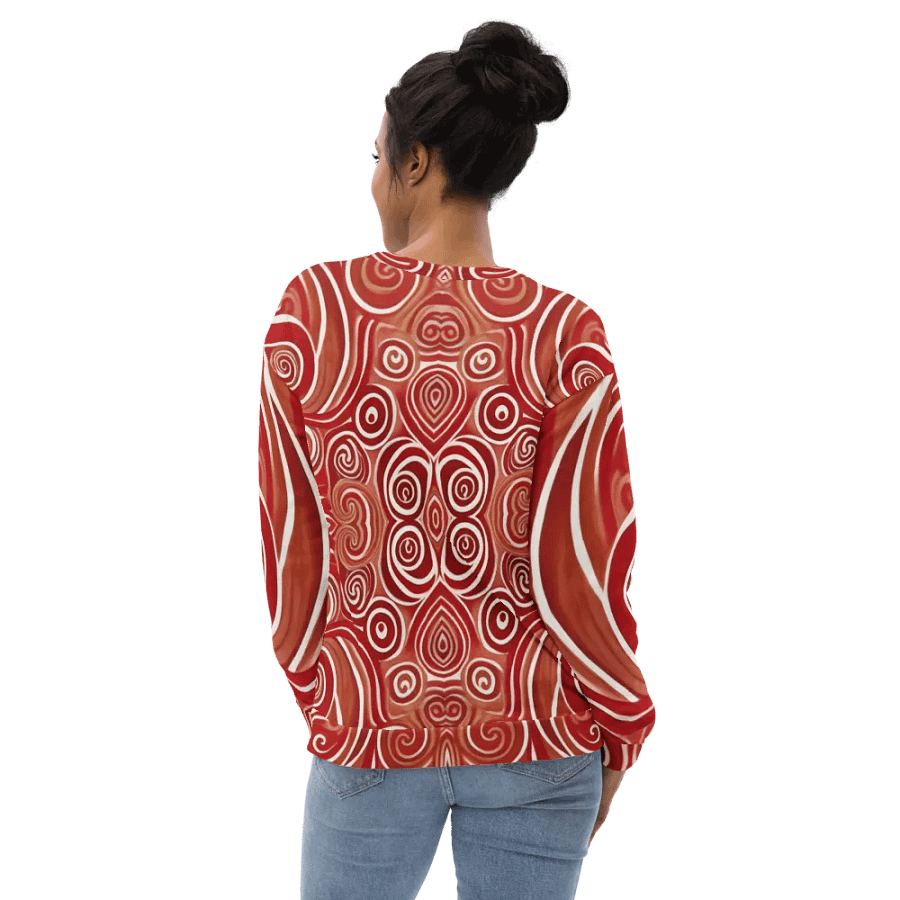 Funky Cherry Swirls Liquid Tie-Dye Sweatshirt product image (2)
