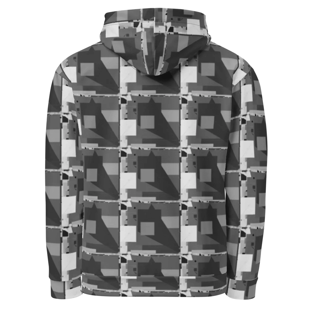 Anti AI Urban Camouflage Hoodie - Grey (Unisex) product image (9)