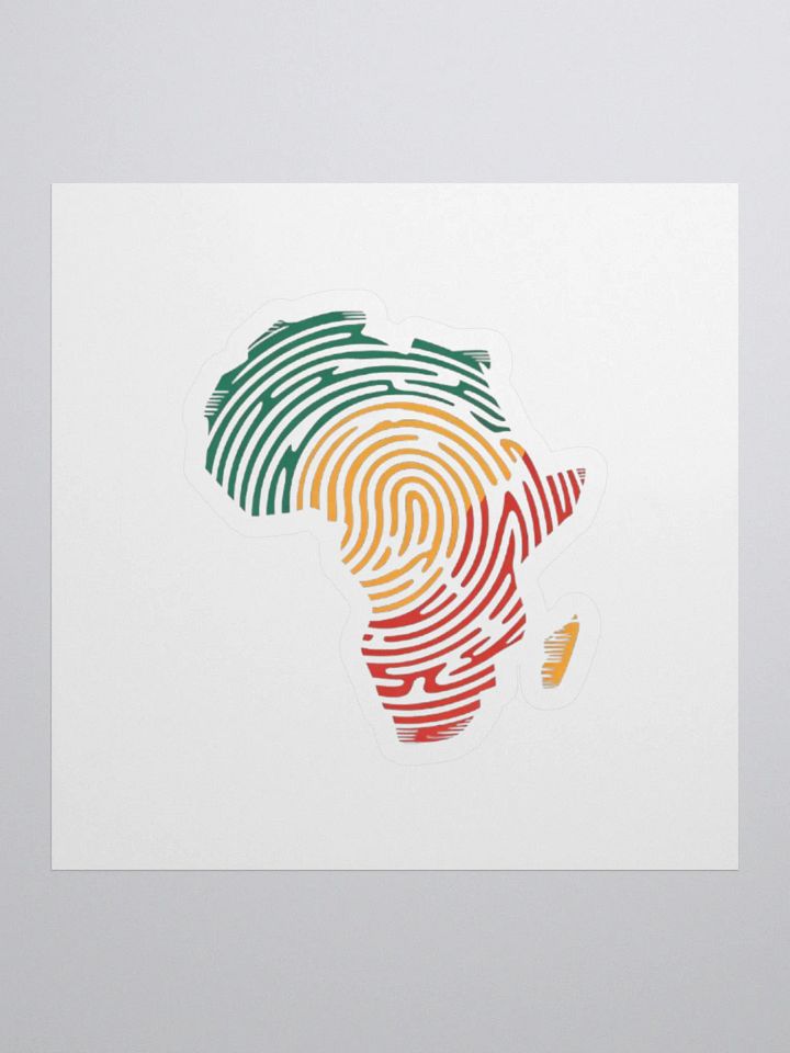 Africa Map African DNA Fingerprint Pan Africa Traore Sticker product image (1)