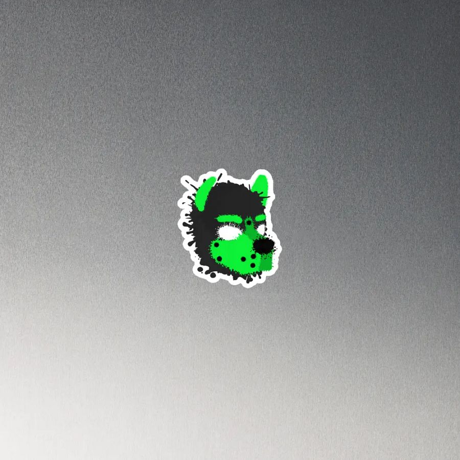 Pup Splatter Magnet - Lime Green product image (3)
