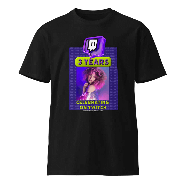 T-shirt 3 YEARS celebrating on Twitch product image (1)