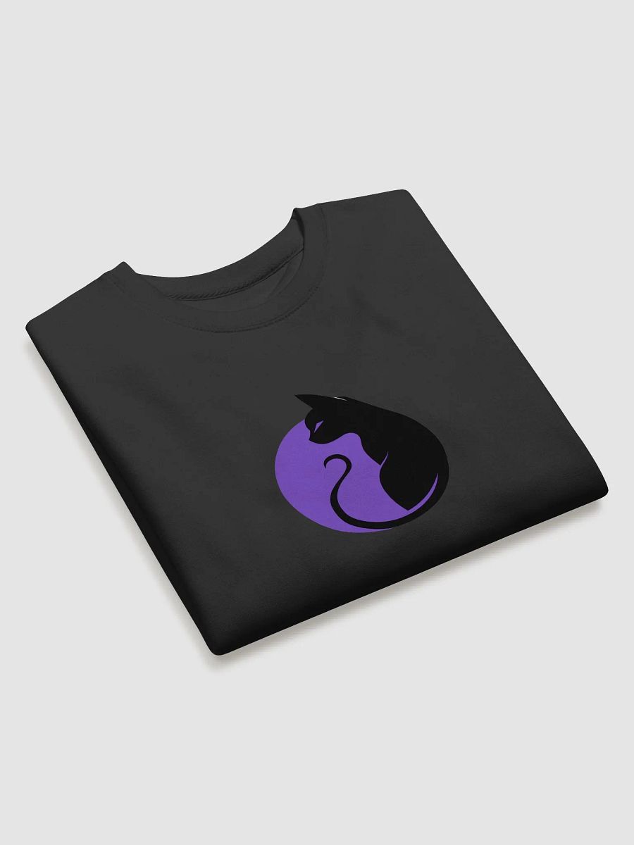 Kawaiikitten Purple Black Cat Sweatshirt product image (30)