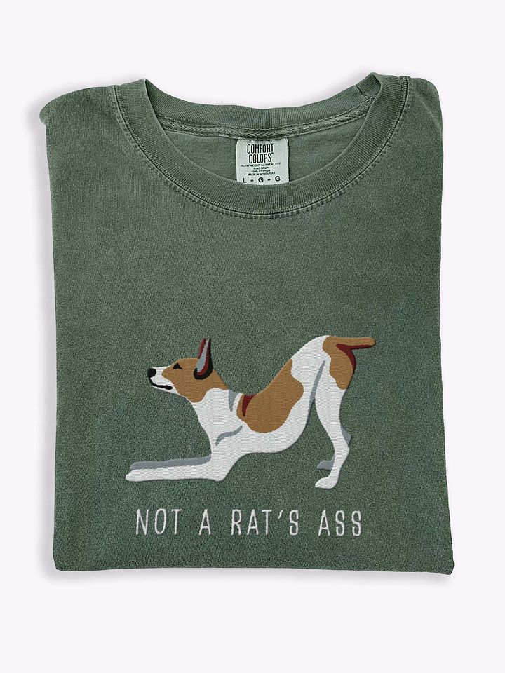 Not a Rat's Ass T-Shirt(Embroidered) of a Rat Terrier product image (1)