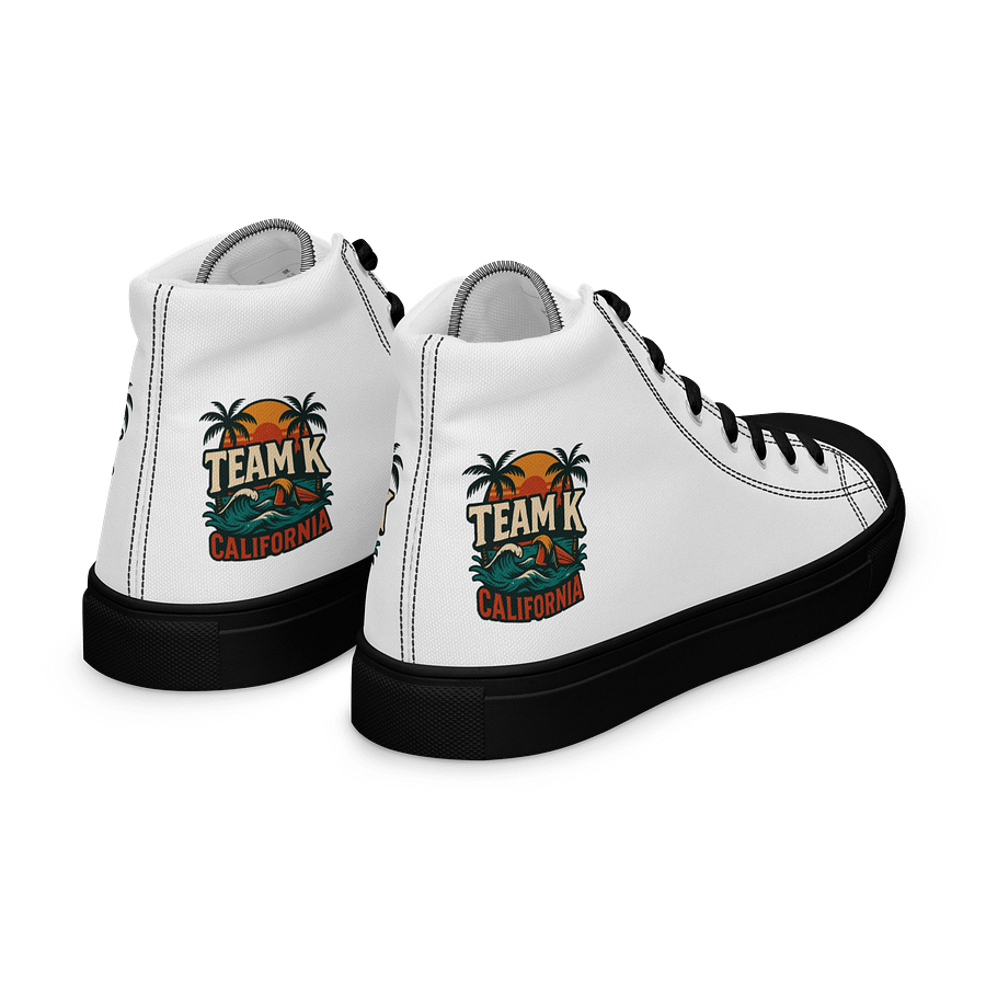 TEAM K CALIFORNIA Women's High Top Canvas Shoes product image (7)