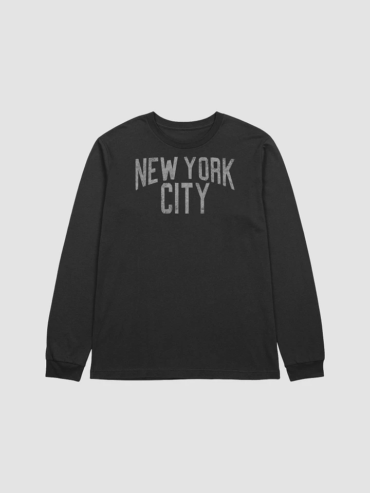 New York City LS T-shirt (White text) product image (2)