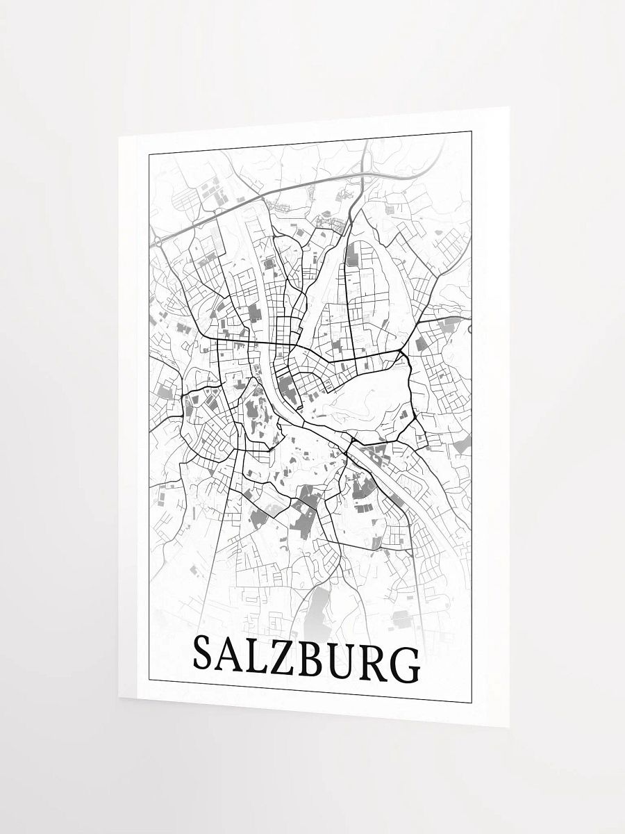 Salzburg, Austria, city map print product image (7)