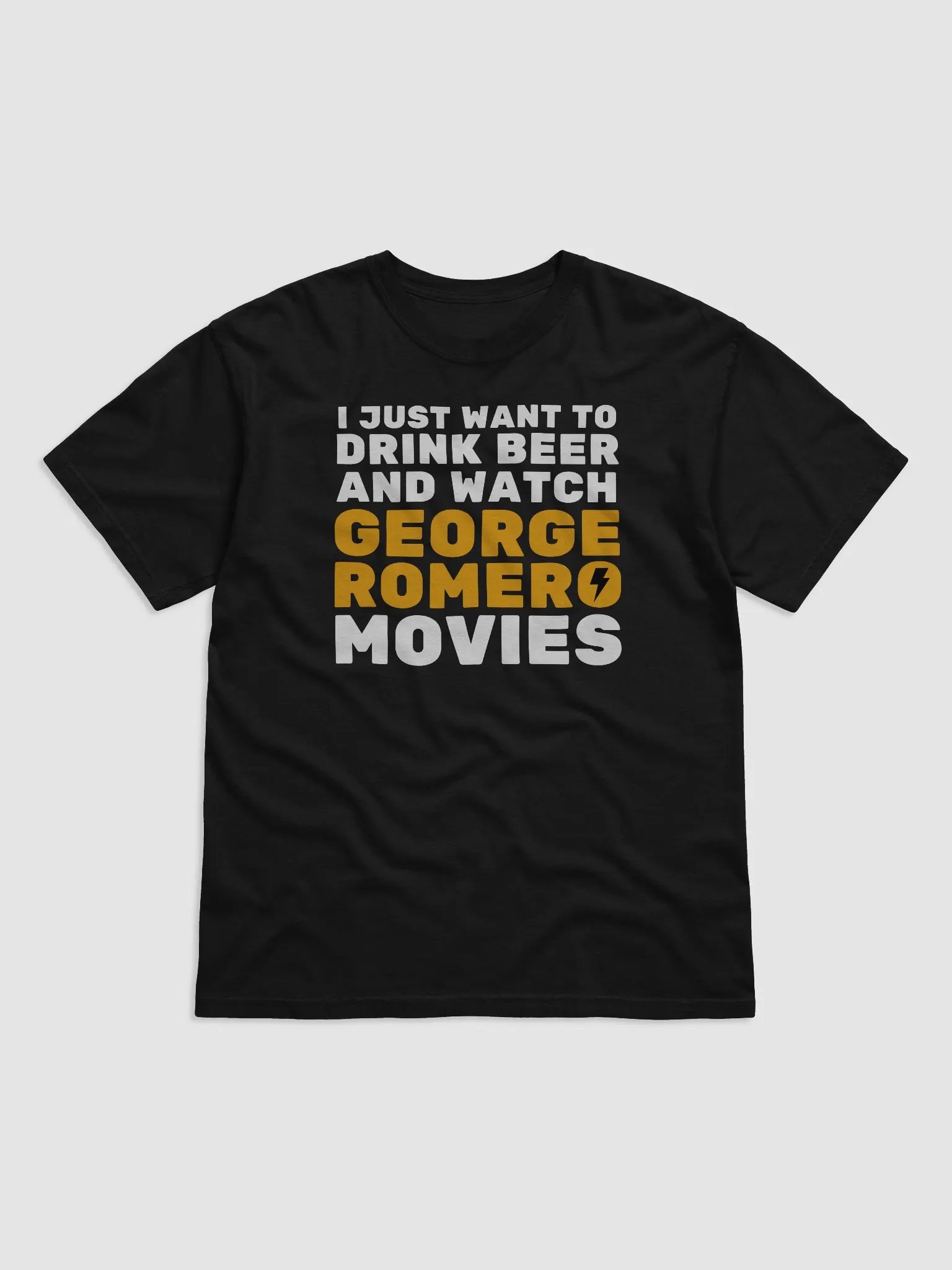 DRINK BEER & WATCH GEORGE ROMERO T-shirt product image (1)