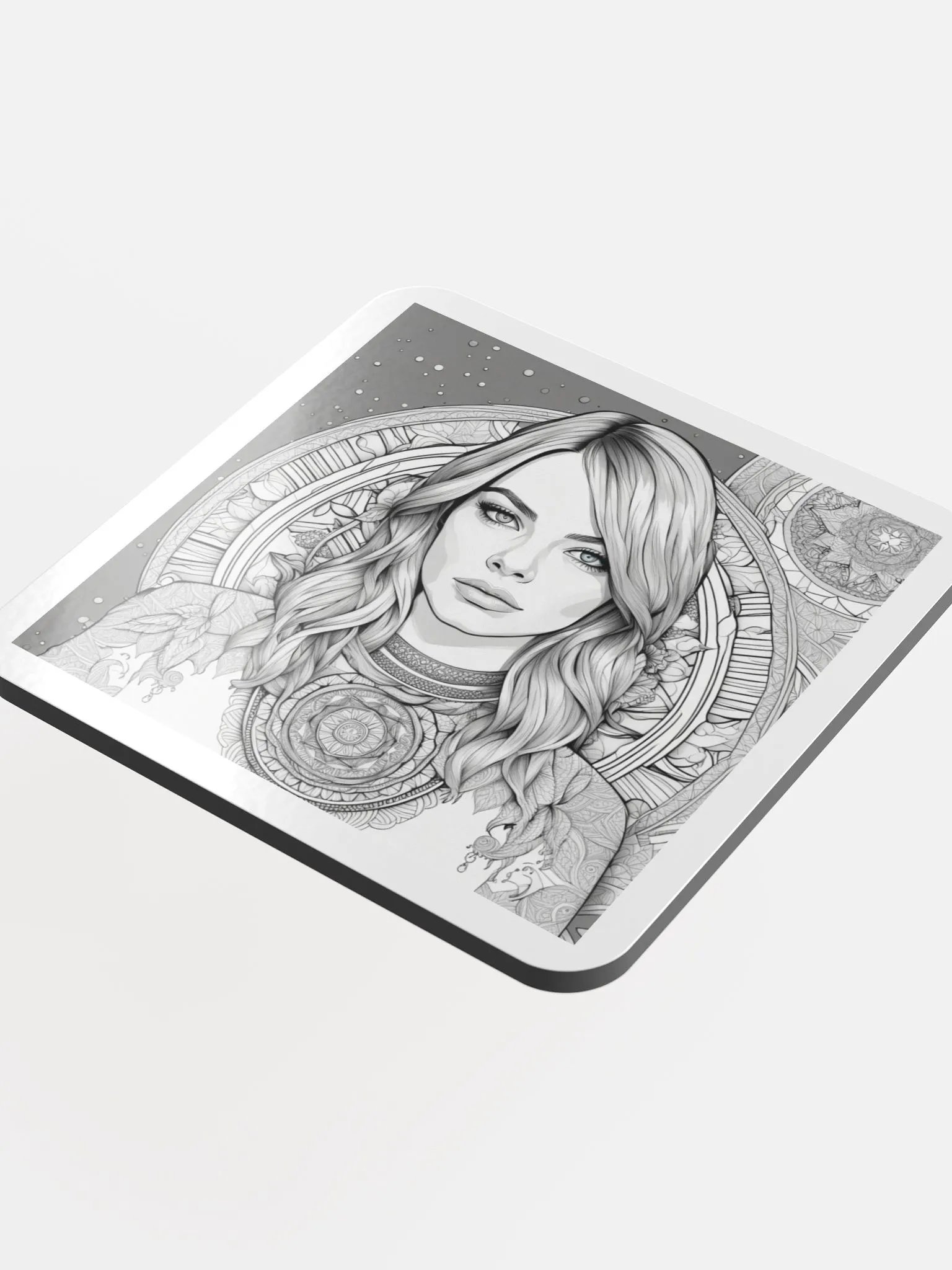 Mandala Muse Glossed Cork Coaster product image (4)