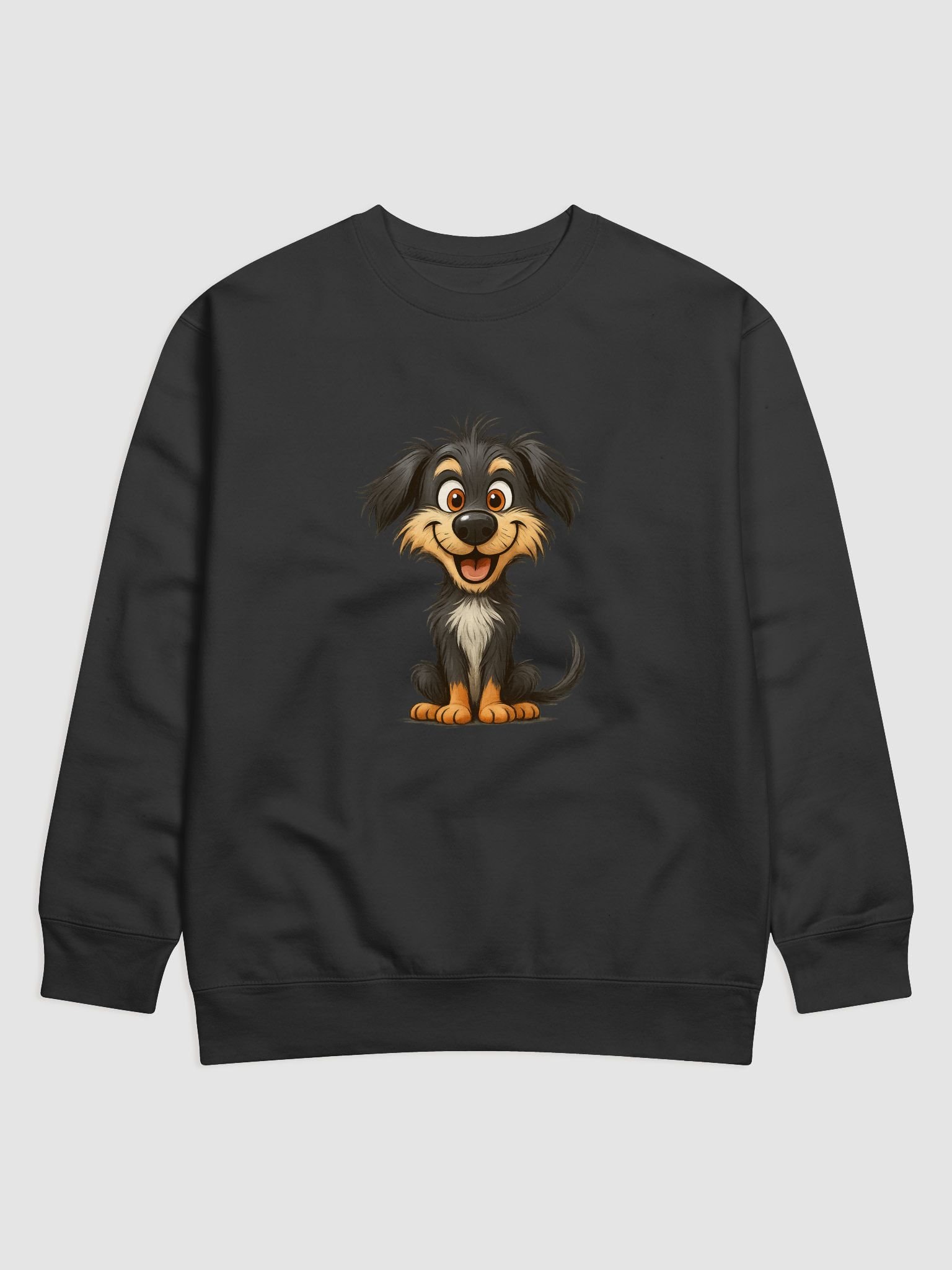 Happy Pup Cartoon Premium Sweatshirt product image (1)