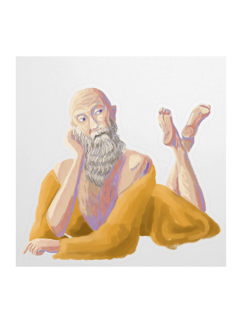 Sultry Wizard Pinup Sticker (1)