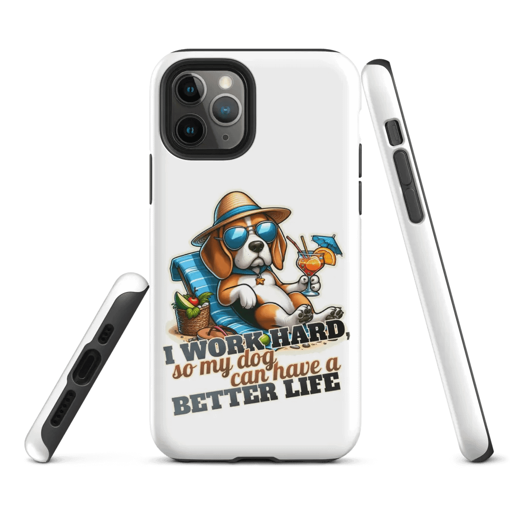 Work Hard - Beagle Beach - Tough Case for iPhone® product image (2)