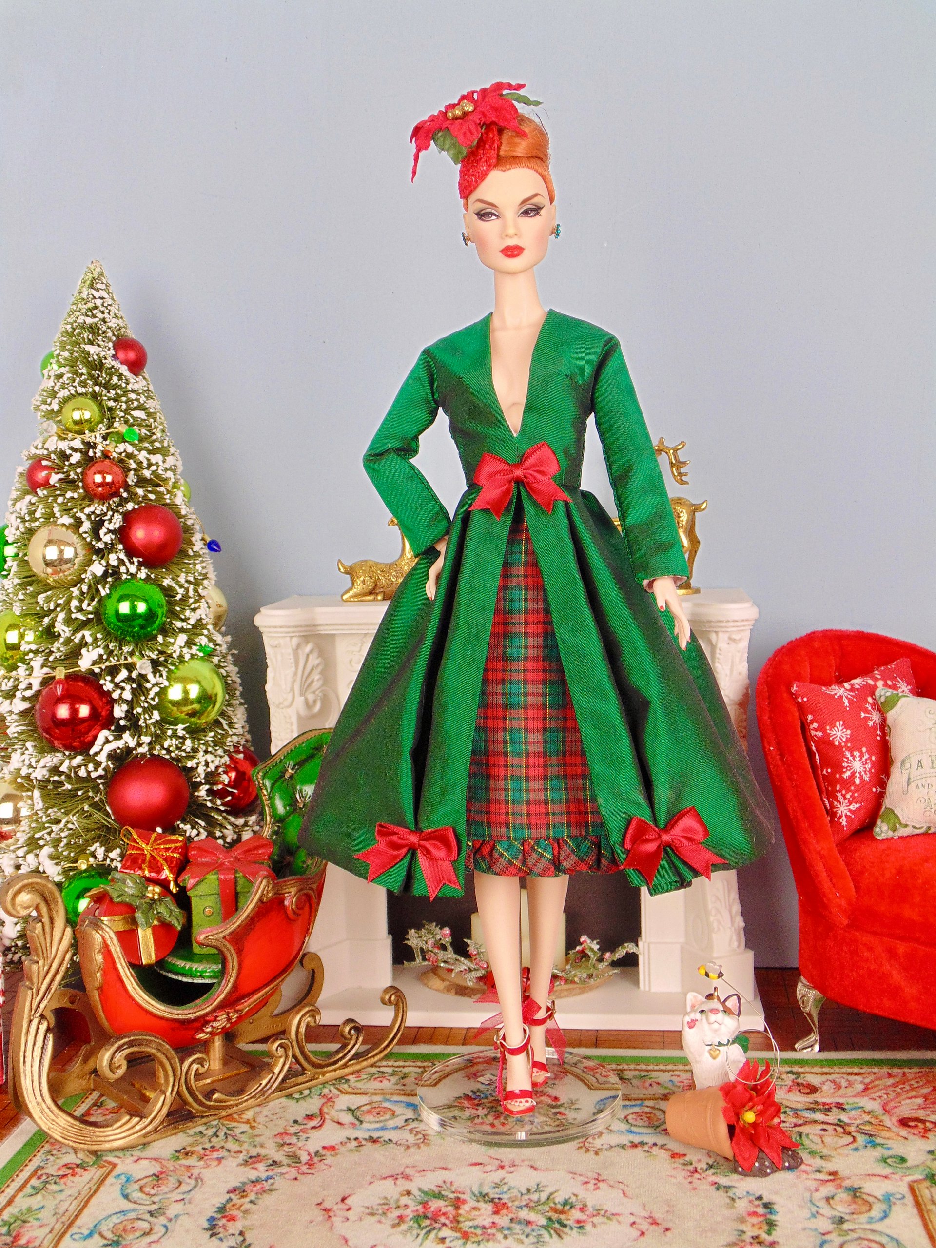 Highland Holiday OOAK fashion for 12” fashion dolls product image (1)
