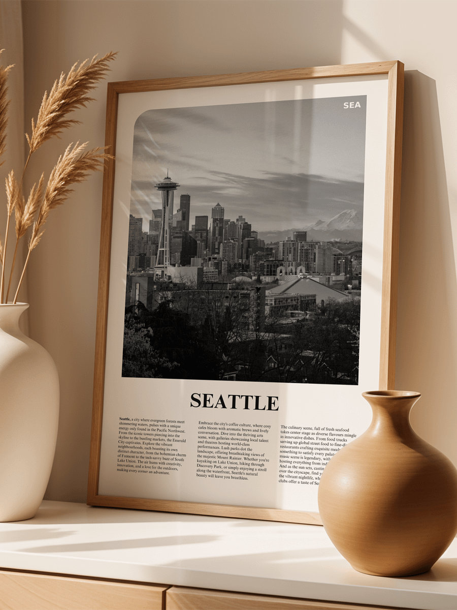 Seattle 01 Newspaper Poster product image (3)