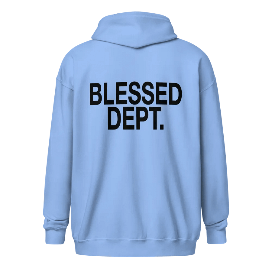 Blessed Dept. Black Font Zip-Up product image (6)