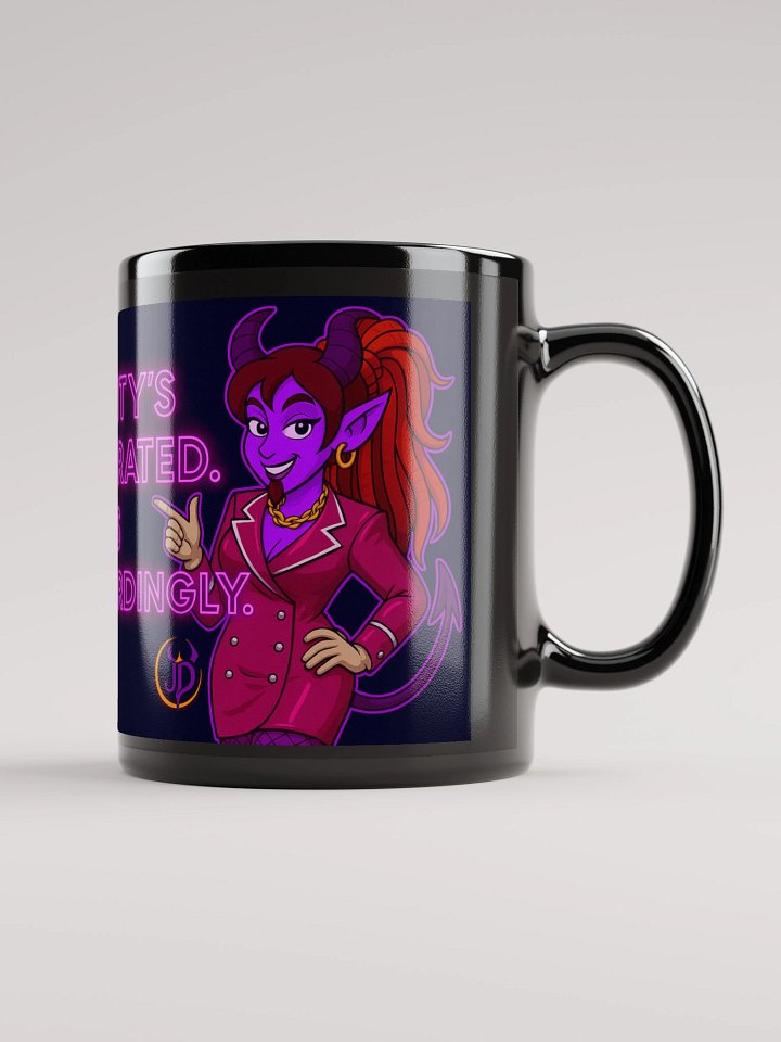 Dress Accordingly Mug – Jaz the Glam Demonette | Sassy Fantasy Coffee Cup product image (1)
