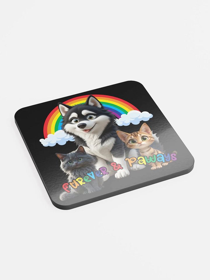 Furever & Paways Glossed Cork Coaster product image (2)