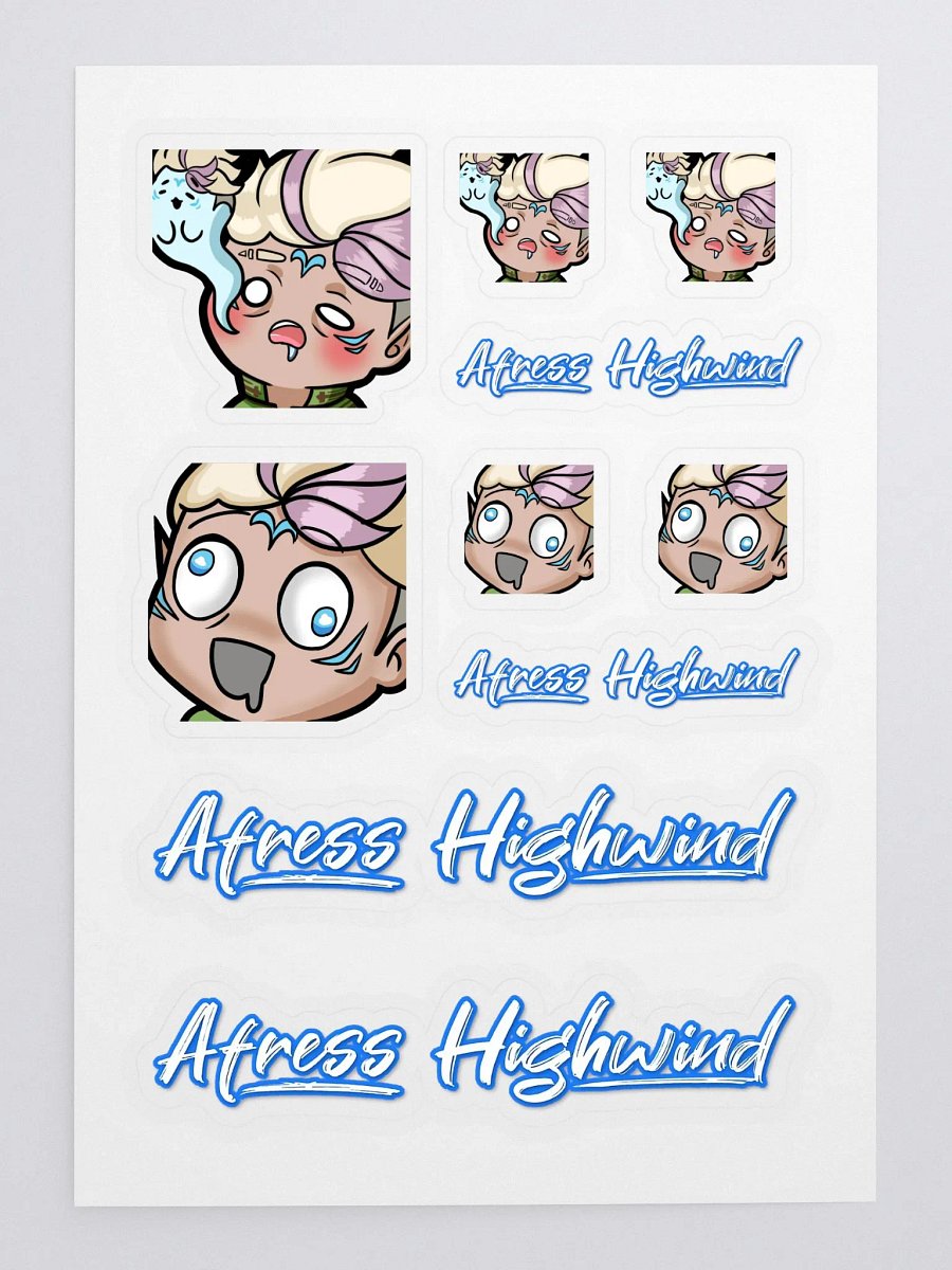 Afress Emote Collection Sticker Sheet #3 product image (3)