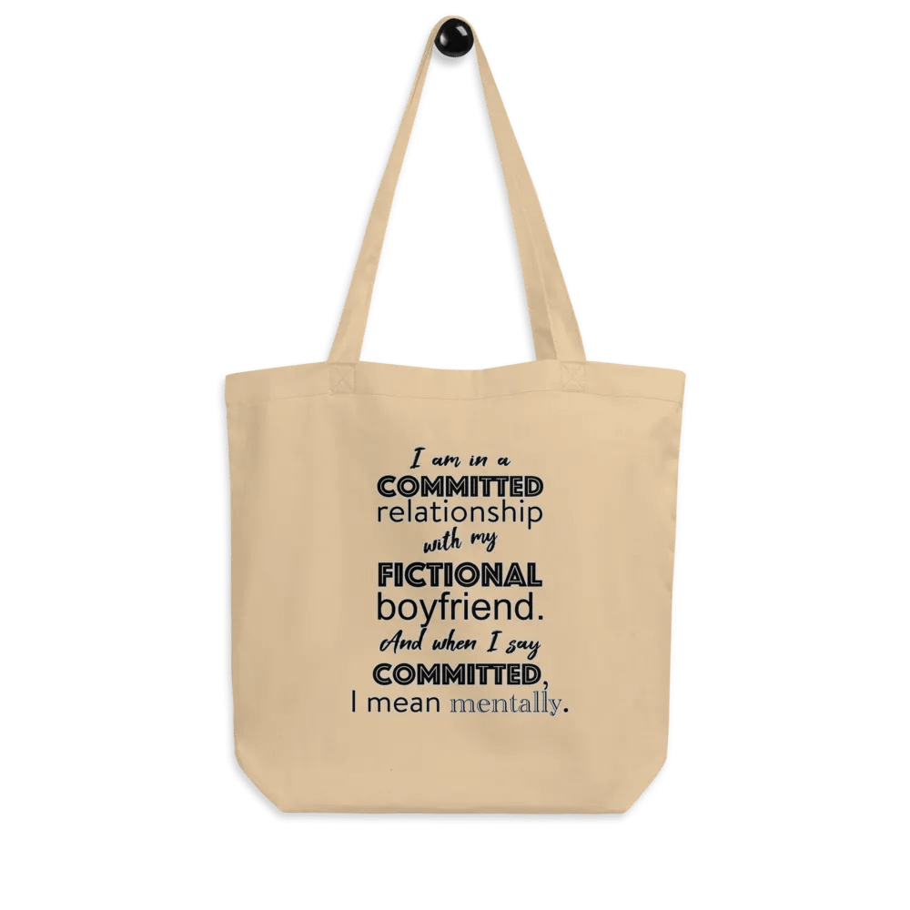 Book Lover Bookish Tote Bag, Fictional Boyfriend Bookworm Gift product image (4)