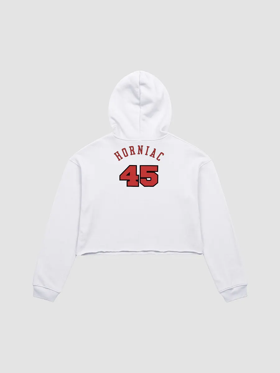 Horns Over Hoops Fusion Crop Hoodie product image (2)