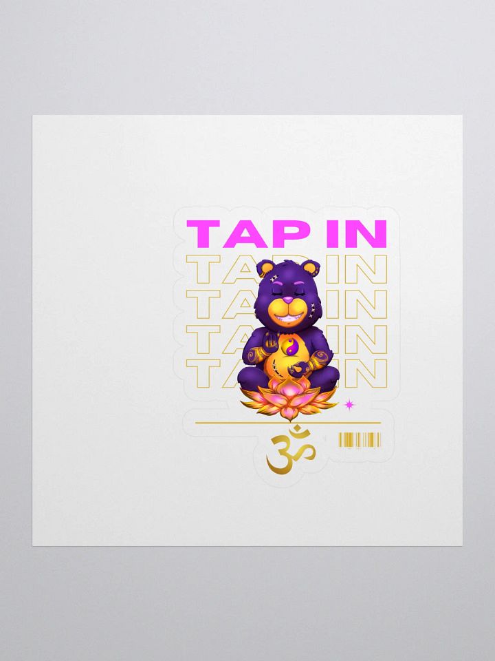 Zen Bear Kiss Cut Stickers product image (1)