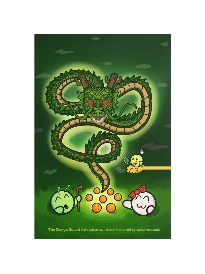 Dango Dragon - Frameless Poster product image (1)