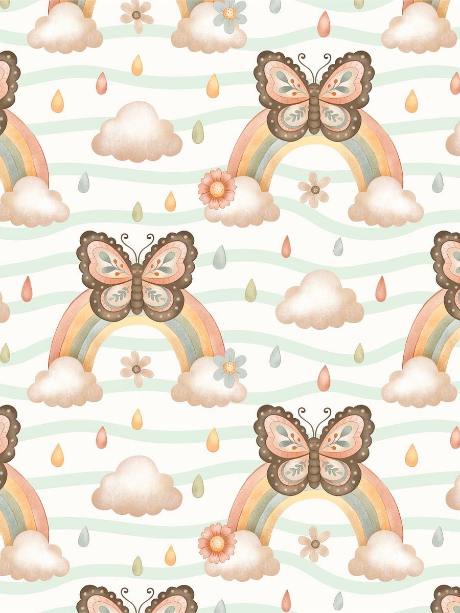 Butterfly with Rainbow - Non-Exclusive Pattern product image (4)