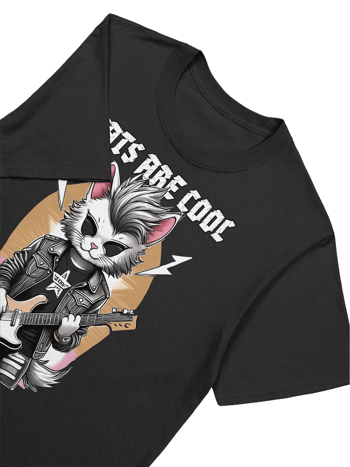 Punk Rock Cat Graphic Tee product image (1)