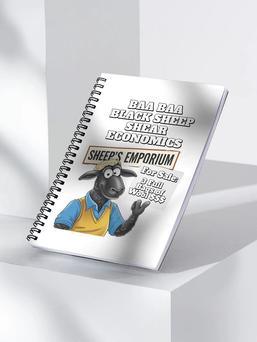 Baa Baa Black Sheep - The Entrepreneur - Funny Spiral Notebook product image (2)