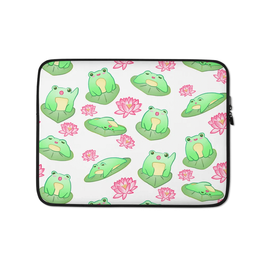 Kawaii Froggie Laptop Sleeve product image (1)
