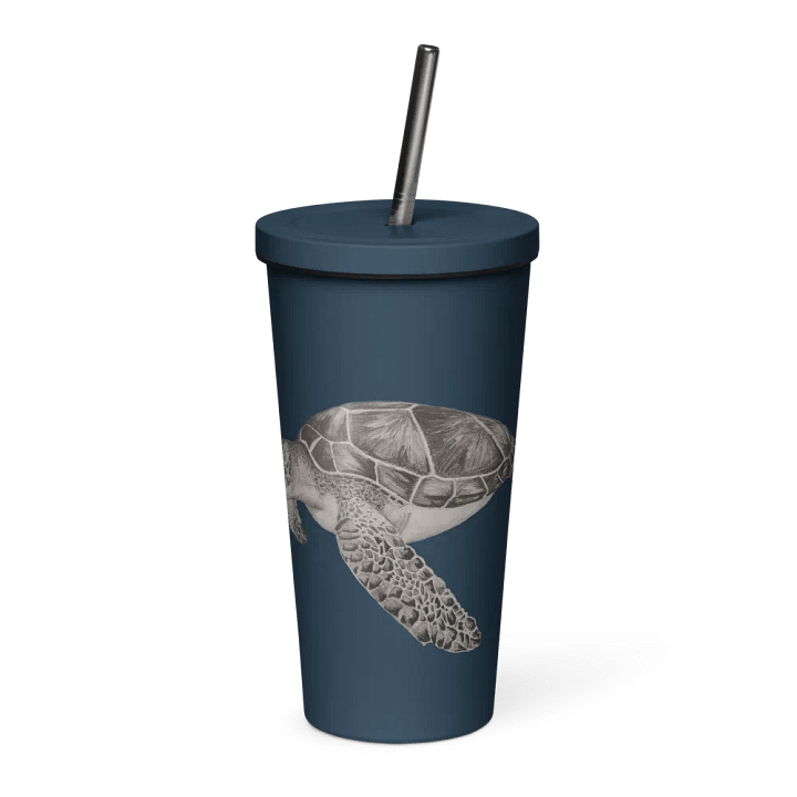 Turtle Drawing Straw Cup product image (1)